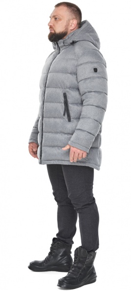 Чоловіча зимова куртка колір сірий меланж модель 63566 Braggart "Aggressive" фото 1