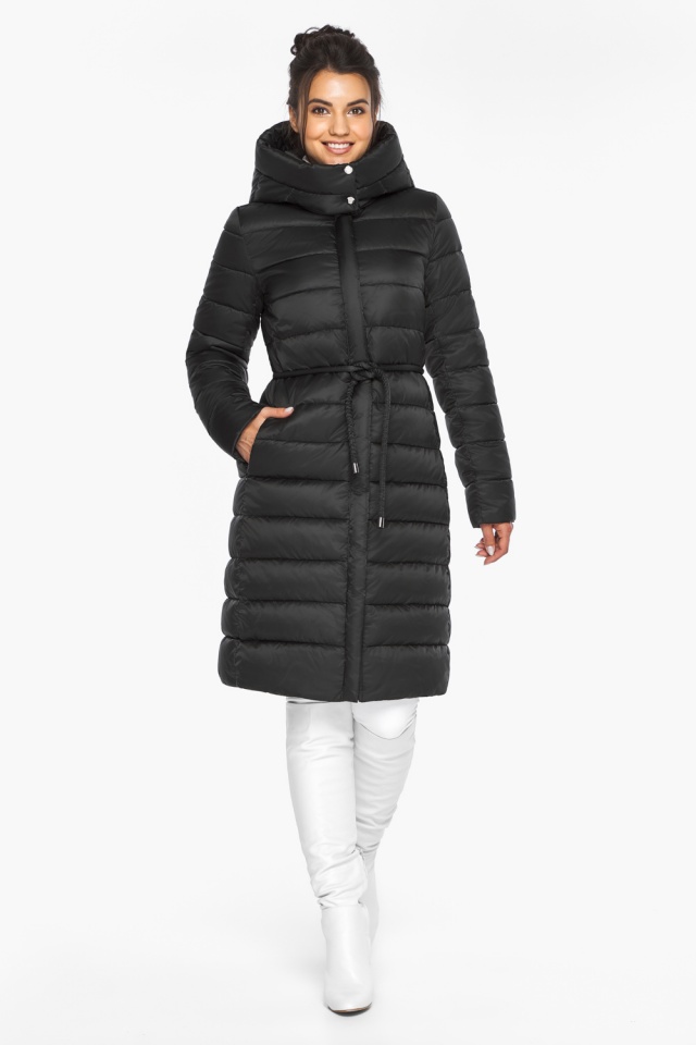 Куртка практична зимова жіноча колір чорний модель 44860 Braggart "Angel's Fluff" фото 2