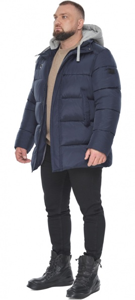 Короткая мужская синяя куртка модель 64550 Braggart "Aggressive" фото 1
