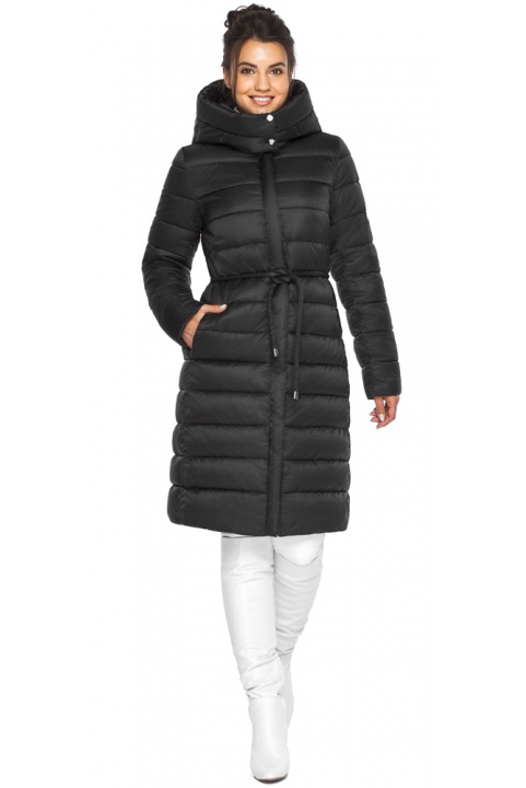 Куртка практична зимова жіноча колір чорний модель 44860 Braggart "Angel's Fluff" фото 1