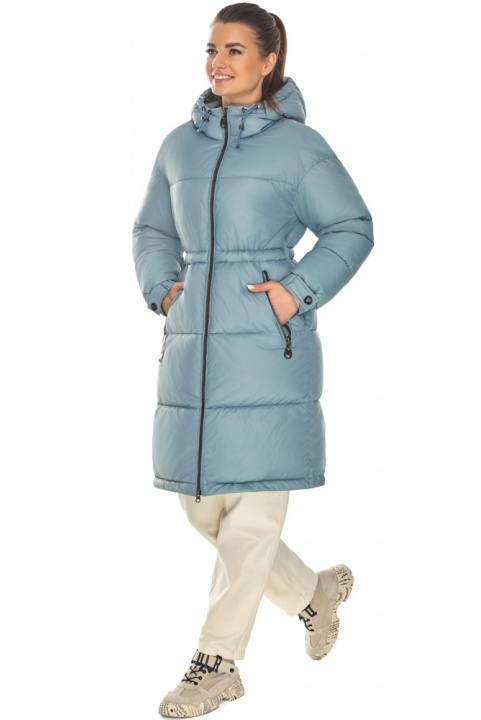 Зимняя топазовая современная куртка женская модель 57240 Braggart "Angel's Fluff" фото 1
