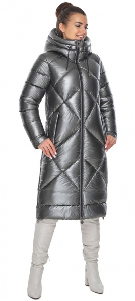 Зимняя универсальная куртка женская цвет тёмный пирит модель 51675 Braggart "Angel's Fluff" фото 1