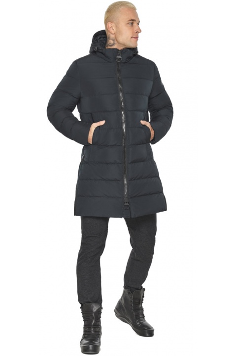Графітова оригінальна чоловіча куртка на зиму модель 49032 Braggart "Aggressive" фото 1