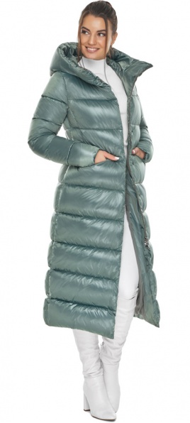 Жіноча тепла куртка турмалінового кольору модель 58450  Braggart "Angel's Fluff" фото 1
