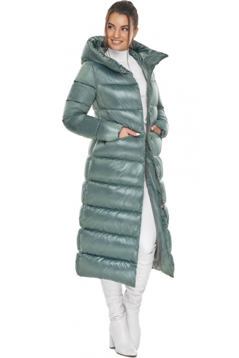 Жіноча тепла куртка турмалінового кольору модель 58450  Braggart "Angel's Fluff" фото 1