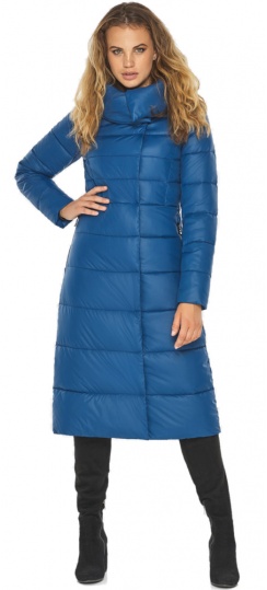 Аквамариновая женская куртка с манжетами модель 60015  фото 1