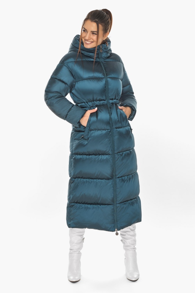Зимова курточка жіноча колір атлантичний модель 53140 Braggart "Angel's Fluff" фото 3