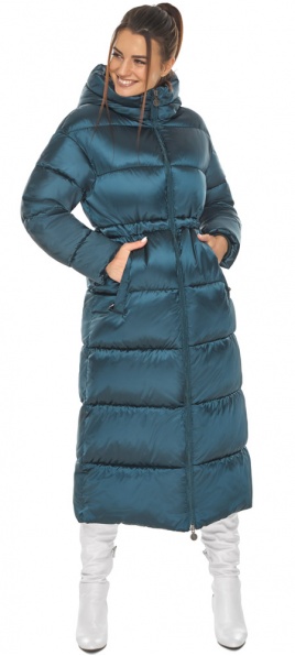 Зимова курточка жіноча колір атлантичний модель 53140 Braggart "Angel's Fluff" фото 1
