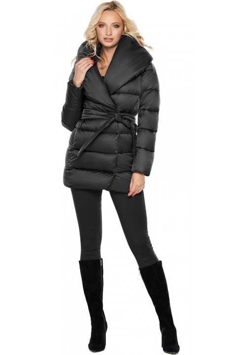 Куртка зимняя женская чёрного цвета модель 31064 Braggart "Angel's Fluff" фото 1