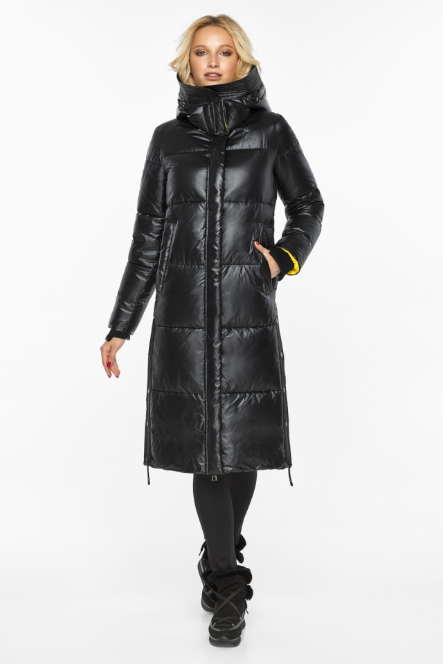 Куртка чёрная женская фирменная модель 2650 Ajento фото 2