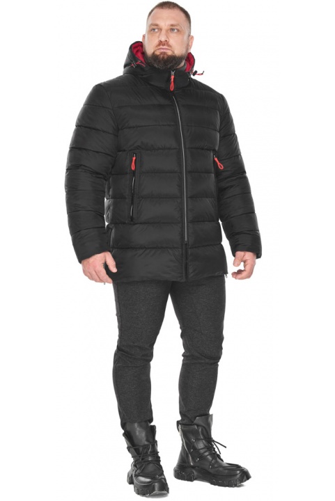 Чоловіча зимова чорна непромокальна куртка модель 53635 Braggart "Aggressive" фото 1