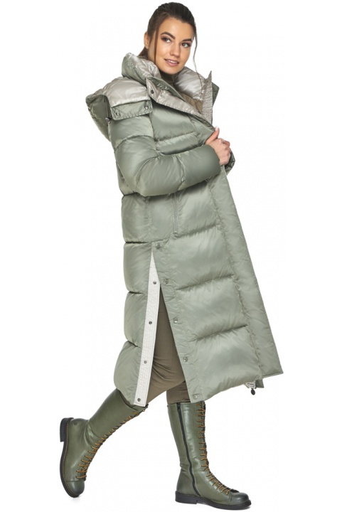Нефритовая женская курточка свободного пошива модель 53570 Braggart "Angel's Fluff" фото 1