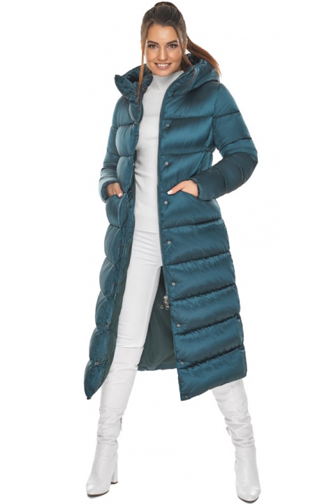 Зимняя женская куртка атлантического цвета модель 58450 Braggart "Angel's Fluff" фото 1