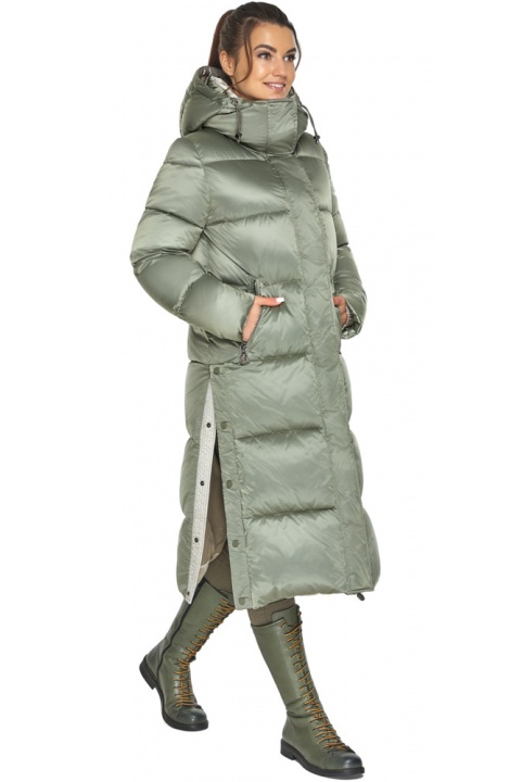 Нефритовая женская курточка свободного пошива модель 53570 Braggart "Angel's Fluff" фото 1