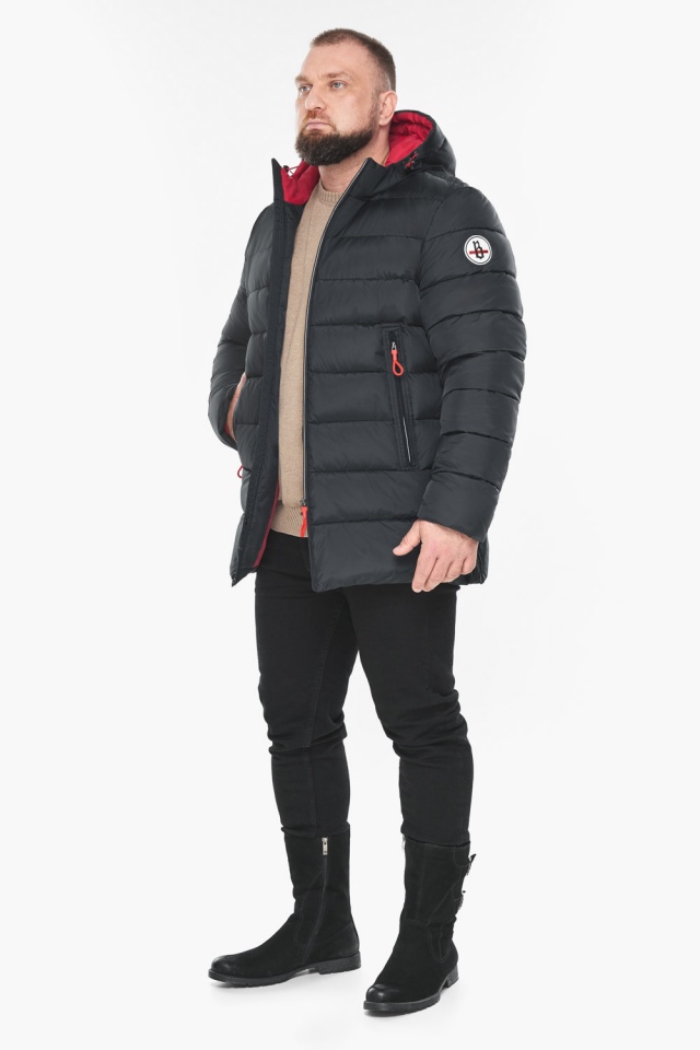Зимняя мужская графитовая износостойкая куртка модель 53635 Braggart "Aggressive" фото 3