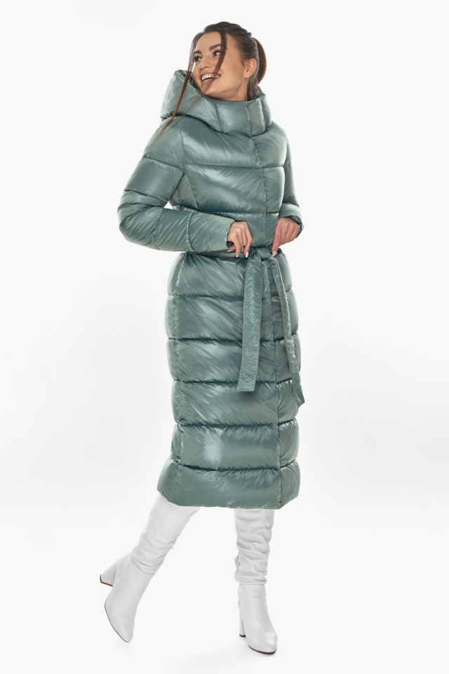Жіноча зимова куртка турмалінового кольору модель 58450  Braggart "Angel's Fluff" фото 3