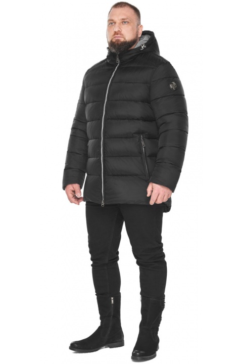 Чоловіча зимова чорна непродувна куртка модель 53111 Braggart "Aggressive" фото 1