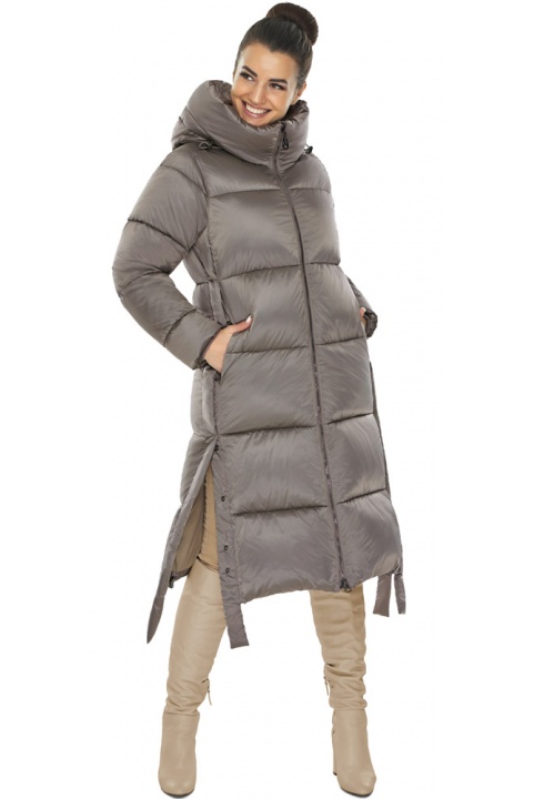Стильная зимняя куртка женская цвет капучино модель 53875 Braggart "Angel's Fluff" фото 1