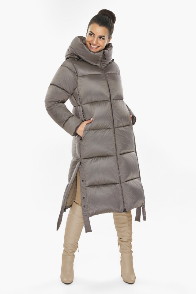 Стильная зимняя куртка женская цвет капучино модель 53875 Braggart "Angel's Fluff" фото 2