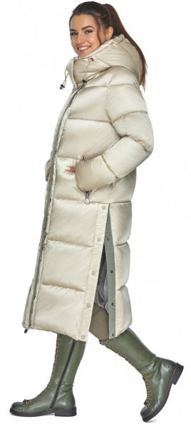 Зимова жіноча куртка кварцова з кишенями модель 53570 Braggart "Angel's Fluff" фото 1