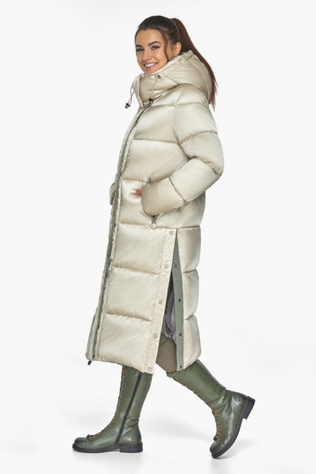 Зимова жіноча куртка кварцова з кишенями модель 53570 Braggart "Angel's Fluff" фото 3
