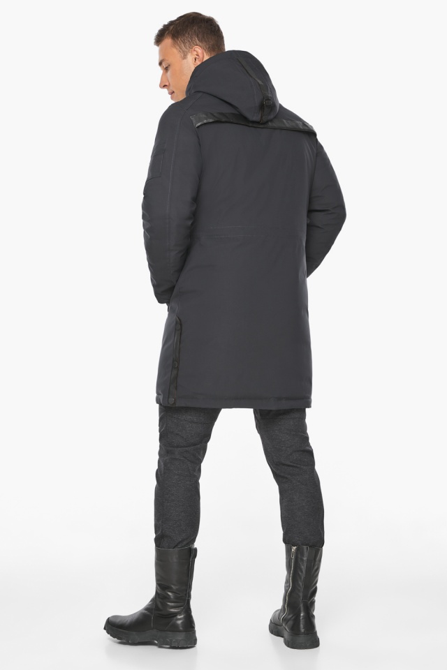 Куртка – воздуховик цвета графита мужской зимний модель 38012 Braggart "Angel's Fluff Man" фото 7