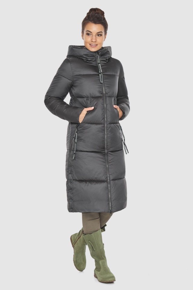 Куртка жіноча графітова зручна модель 6530 Ajento фото 2
