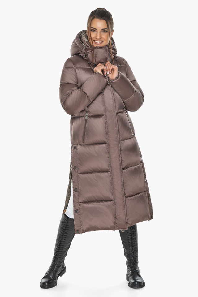 Куртка зимняя женская тёплая цвет сепия модель 53570 Braggart "Angel's Fluff" фото 3