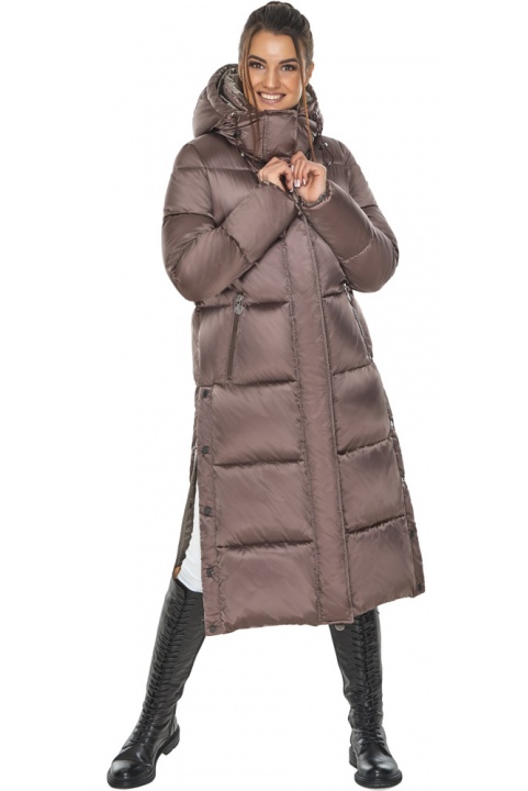Куртка зимняя женская тёплая цвет сепия модель 53570 Braggart "Angel's Fluff" фото 1