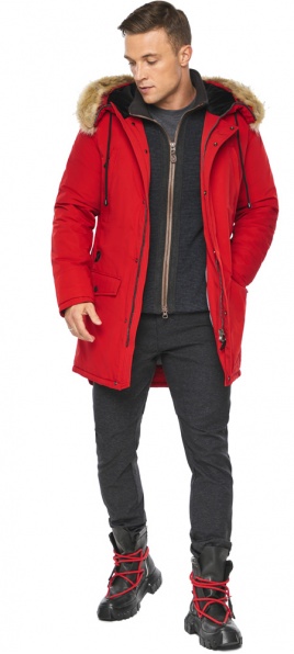 Куртка – воздуховик красный зимний мужской модель 45062 Braggart "Angel's Fluff Man" фото 1