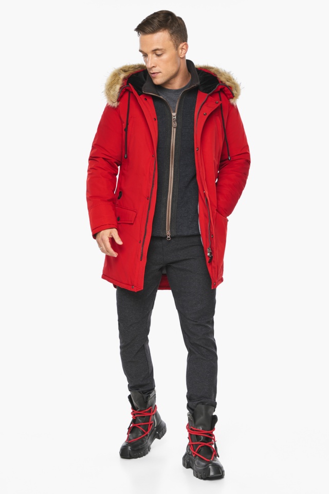 Куртка – воздуховик красный зимний мужской модель 45062 Braggart "Angel's Fluff Man" фото 2