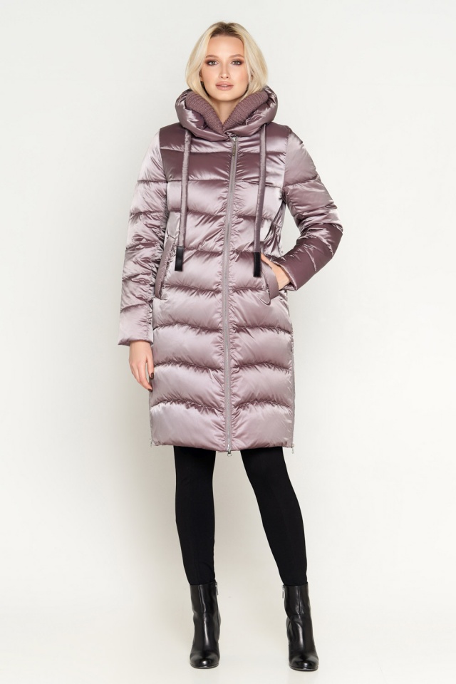 Зимова куртка тепла жіноча колір пудра модель 27005 Braggart "Angel's Fluff" фото 2