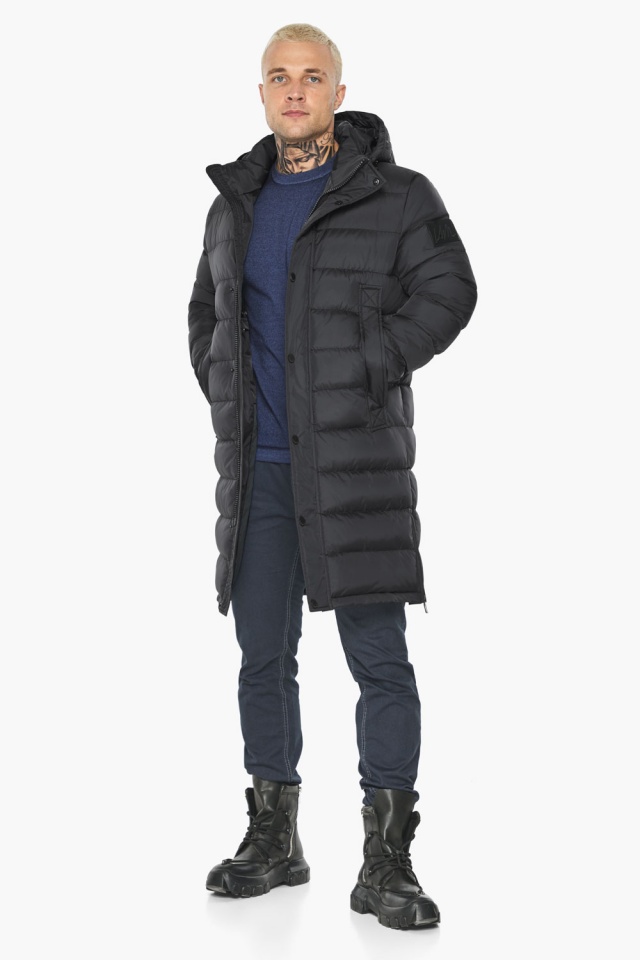 Графитовая курточка зимняя городская мужская модель 51300 Braggart "Aggressive" фото 2