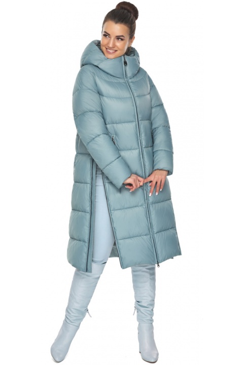 Жіноча куртка зимова топазова дизайнерська модель 55120 Braggart "Angel's Fluff" фото 1