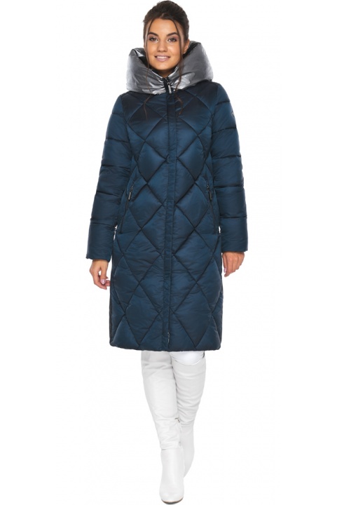 Сапфірова куртка зимова жіноча з внутрішньою кишенею модель 46510 Braggart "Angel's Fluff" фото 1