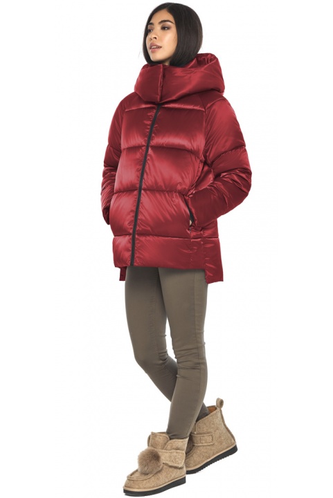 Червона 1 жіноча куртка вільного крою весняна модель M6212 Moc – Ajento – Vivacana фото 1