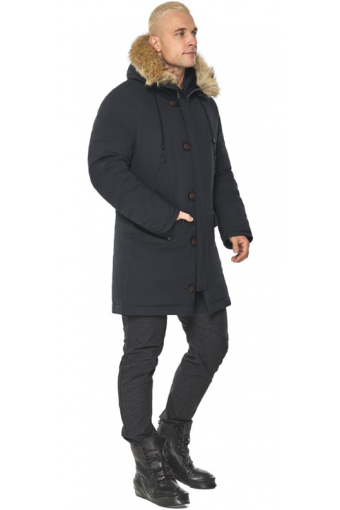 Куртка тепла чоловіча графітова на зиму модель 41255 Braggart "Arctic" фото 1