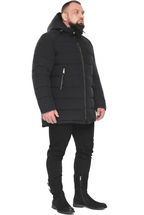 Куртка якісна чоловіча зимова чорна модель 53001 Braggart "Aggressive" фото 1