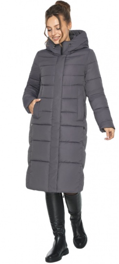 Женская серая куртка с карманами модель 22975 Ajento фото 1