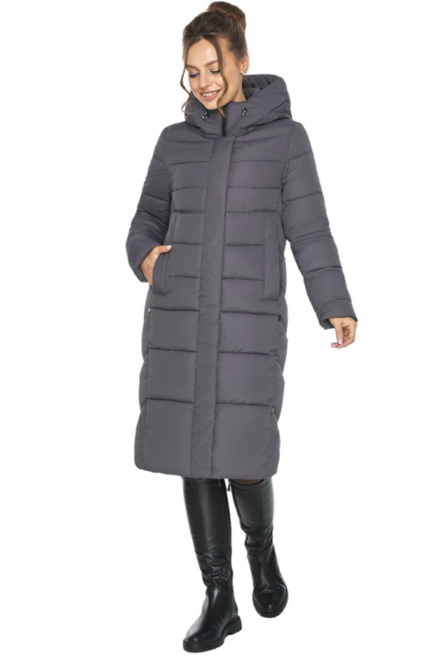 Женская серая куртка с карманами модель 22975 Ajento фото 1