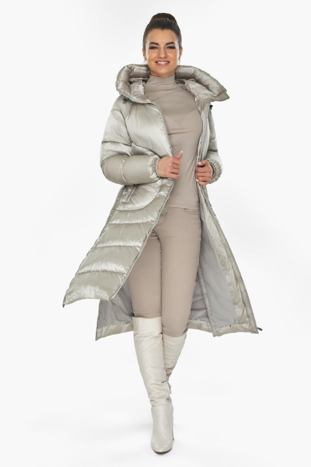 Курточка зимняя женская цвет сандал модель 57260 Braggart "Angel's Fluff" фото 3