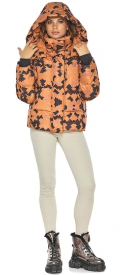 Модная весенняя женская куртка с рисунком модель 60085  фото 1