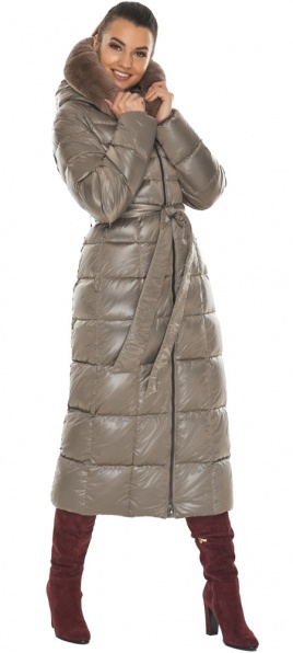 Жіноча куртка з манжетами колір тауп модель 59485 Braggart "Angel's Fluff" фото 1