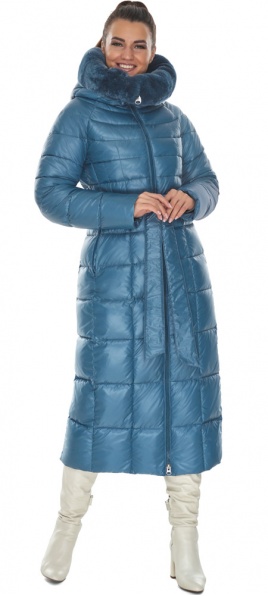 Жіноча повсякденна курточка в аквамариновому кольорі модель 59485 Braggart "Angel's Fluff" фото 1
