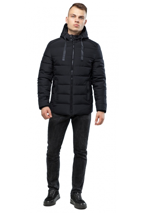 Стильна куртка для чоловіків чорна осінньо-весняна модель 6008 Kiro Tokao – Ajento фото 1