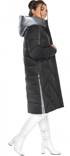 Женская чёрная куртка стёганая модель 46510 Braggart "Angel's Fluff" фото 1