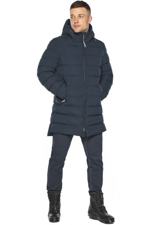 Практичная зимняя куртка на мужчин тёмно-синяя модель 49080 Braggart "Aggressive" фото 1