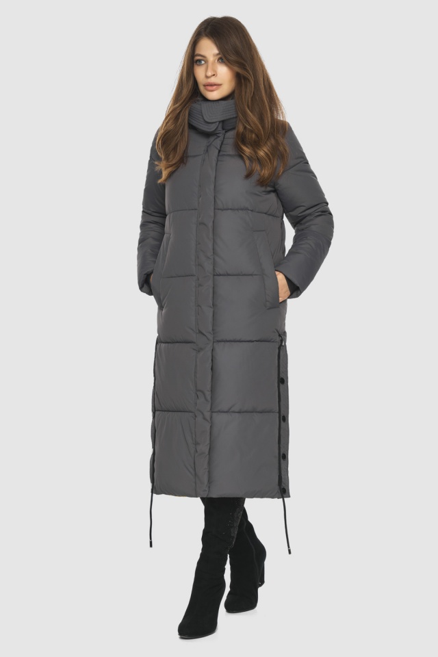 Женская серая 1 куртка с ветрозащитным клапаном модель M6874  фото 2