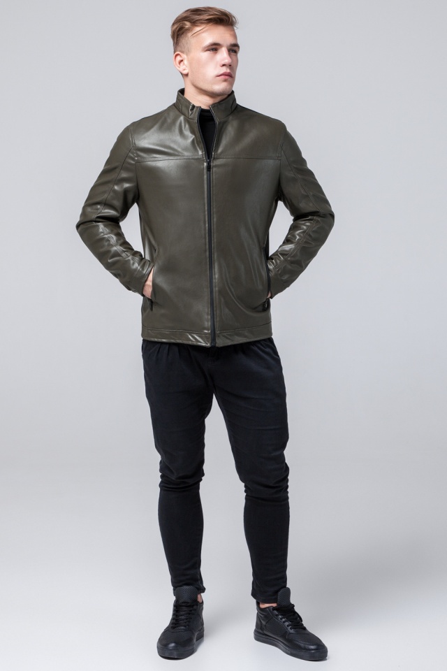 Классическая осенне-весенняя куртка на мужчину цвет хаки модель 2825 Braggart "Youth" фото 2