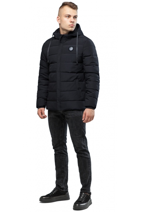 Черная оригинальная мужская осенняя куртка модель 6015 Kiro Tokao – Ajento фото 1